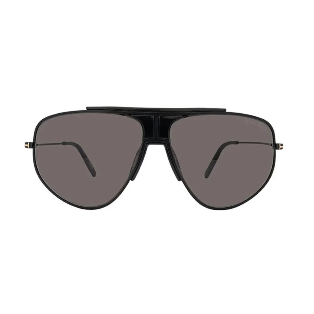 NEW TOM FORD SUNGLASSES BLACK MEN AVIATOR EYEWEAR